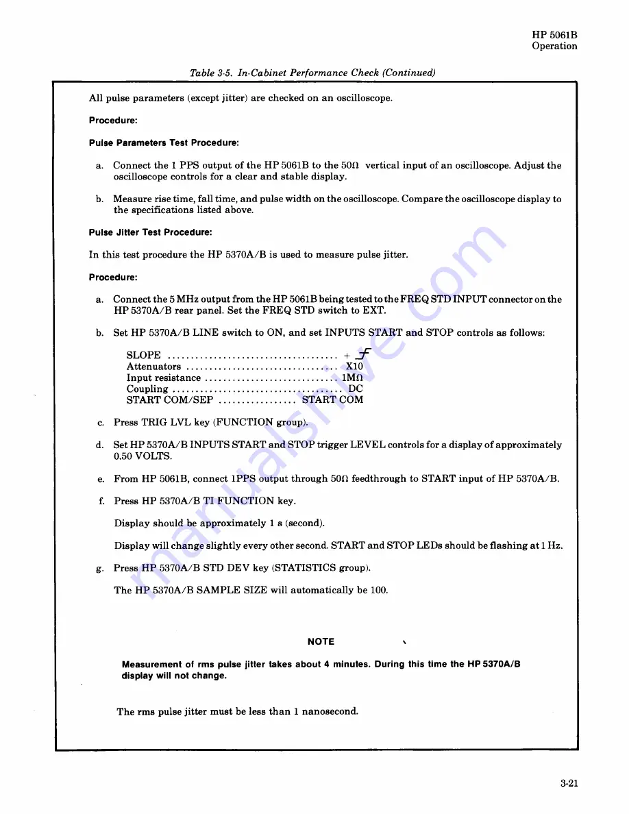 HP 5061B Operating And Service Manual Download Page 49