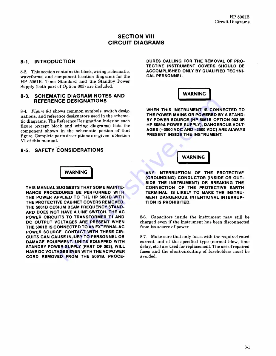 HP 5061B Operating And Service Manual Download Page 205