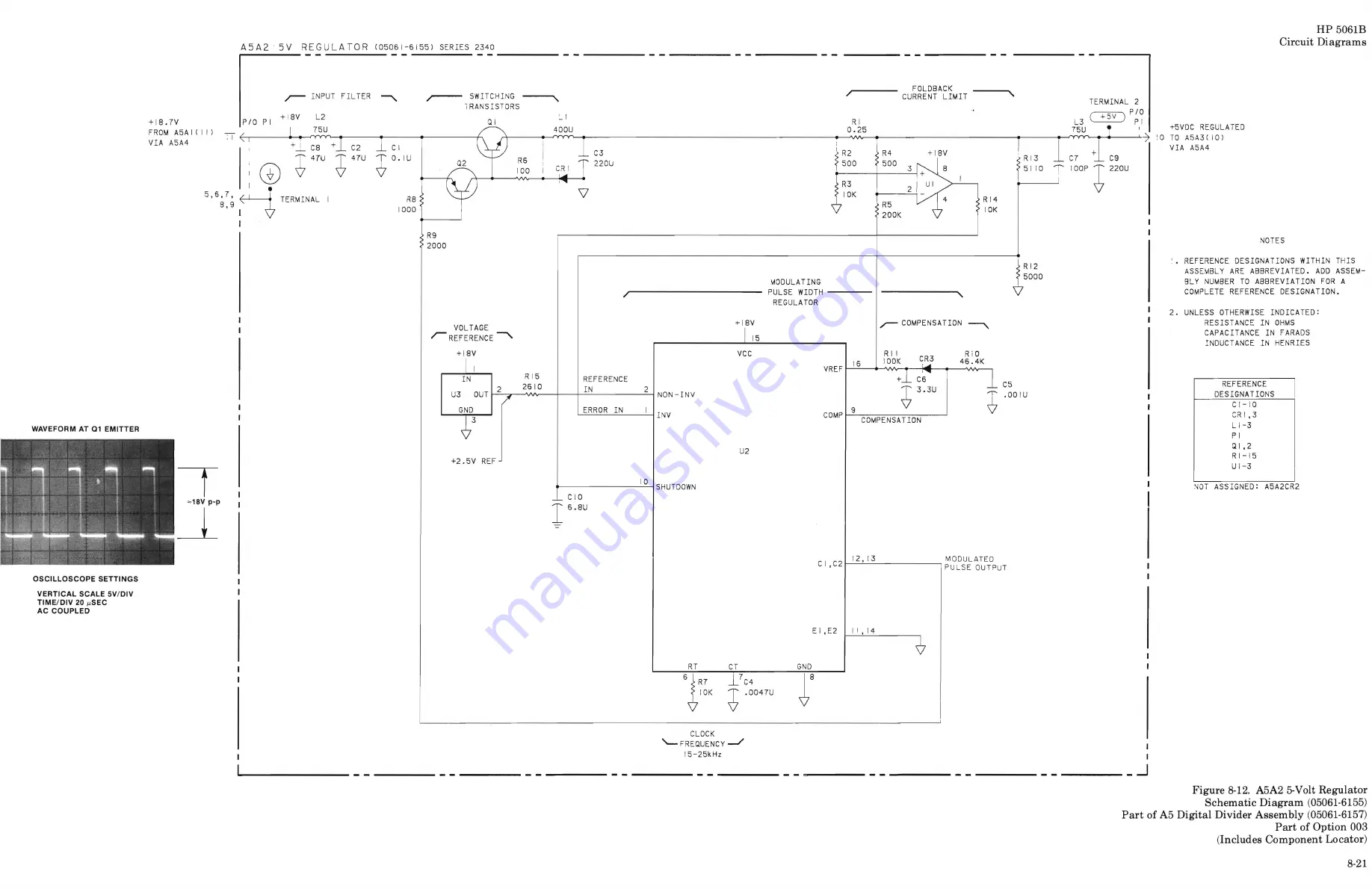 HP 5061B Operating And Service Manual Download Page 228