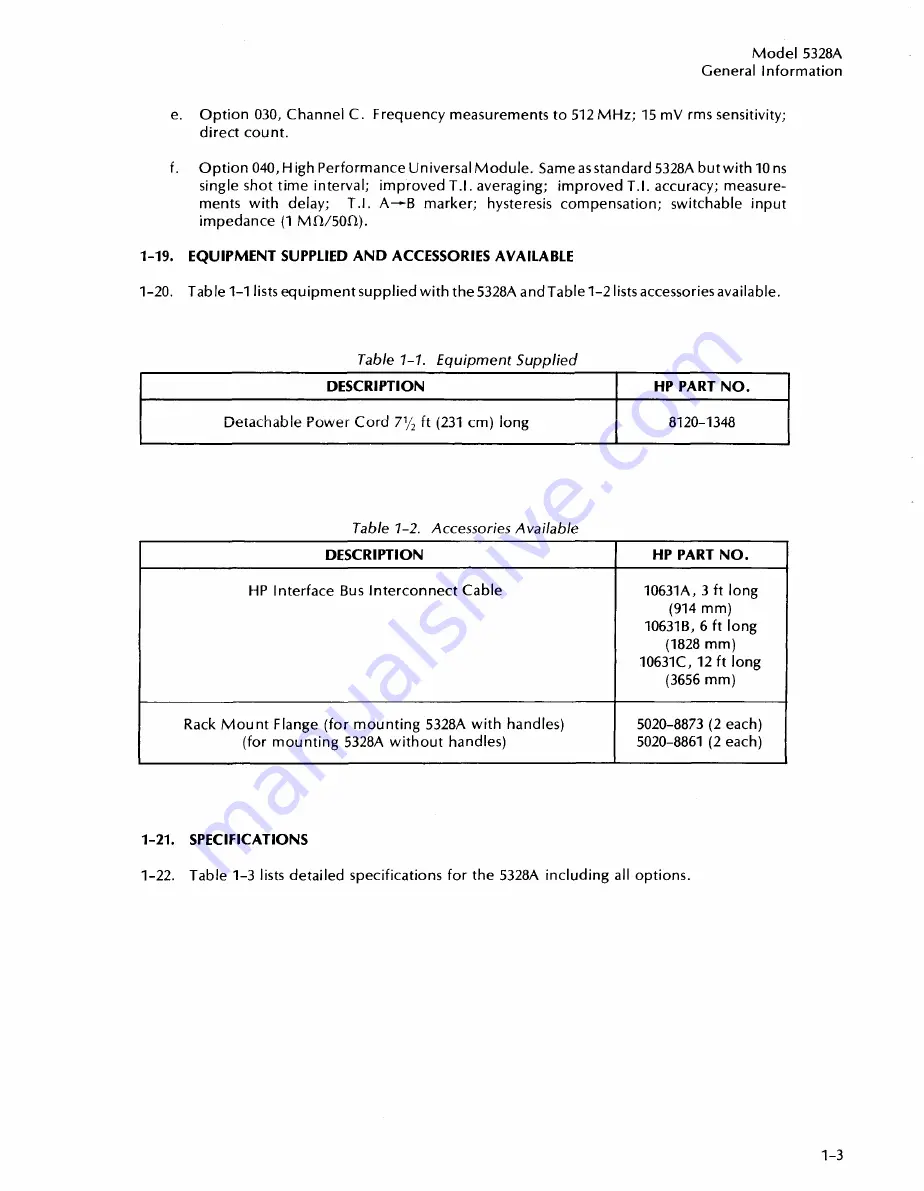 HP 5328A User Manual Download Page 12