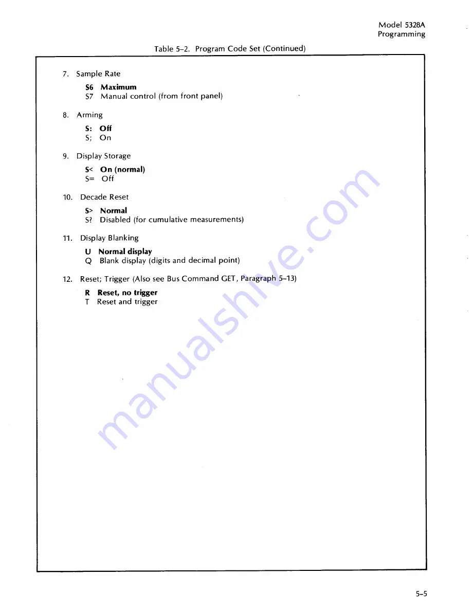 HP 5328A User Manual Download Page 60