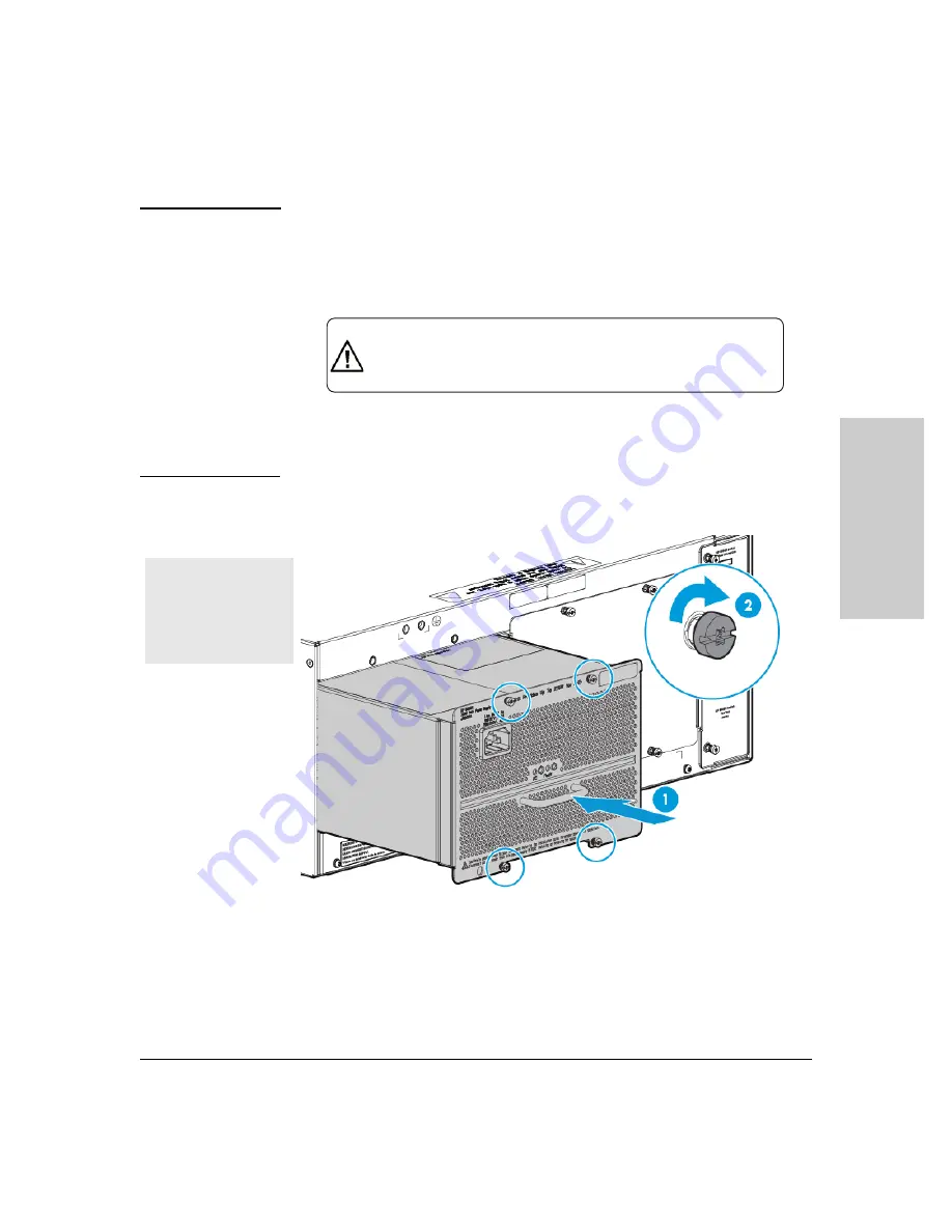 HP 5400R zl2 Series Nstallation And Getting Started Manual Download Page 49