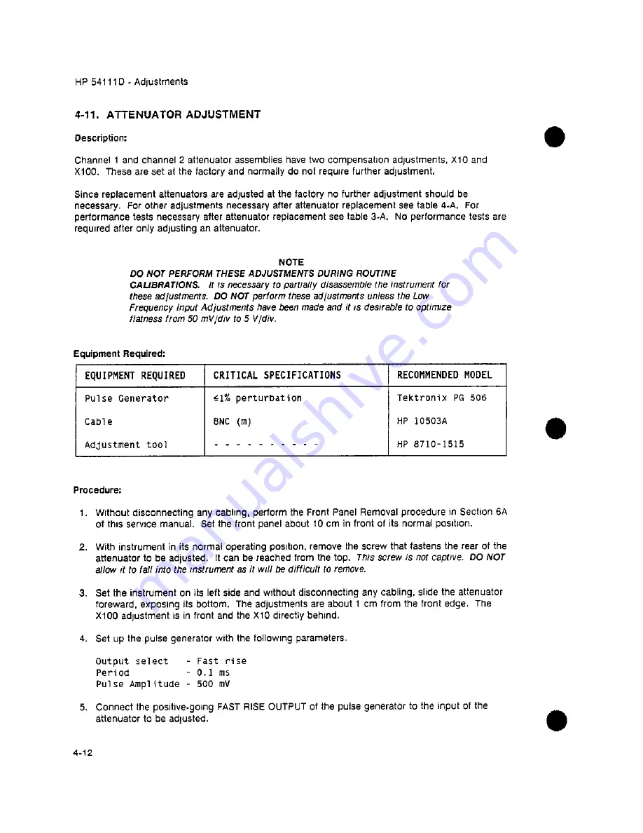 HP 54111d Service Manual Download Page 61