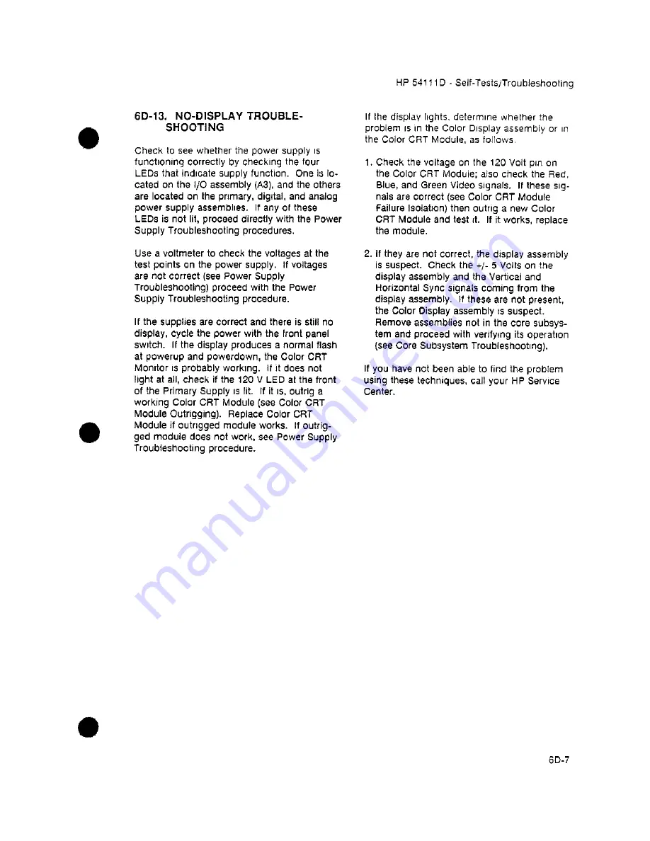 HP 54111d Service Manual Download Page 174