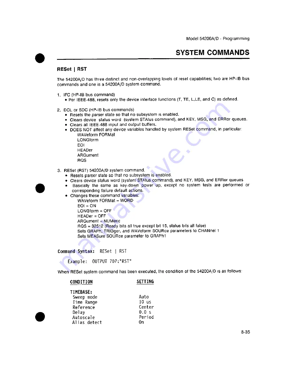 HP 54200A Operating Manual Download Page 146