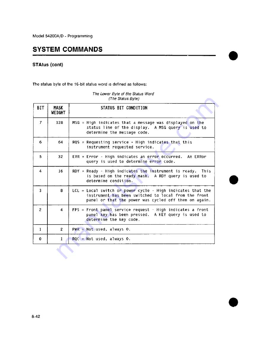 HP 54200A Operating Manual Download Page 153