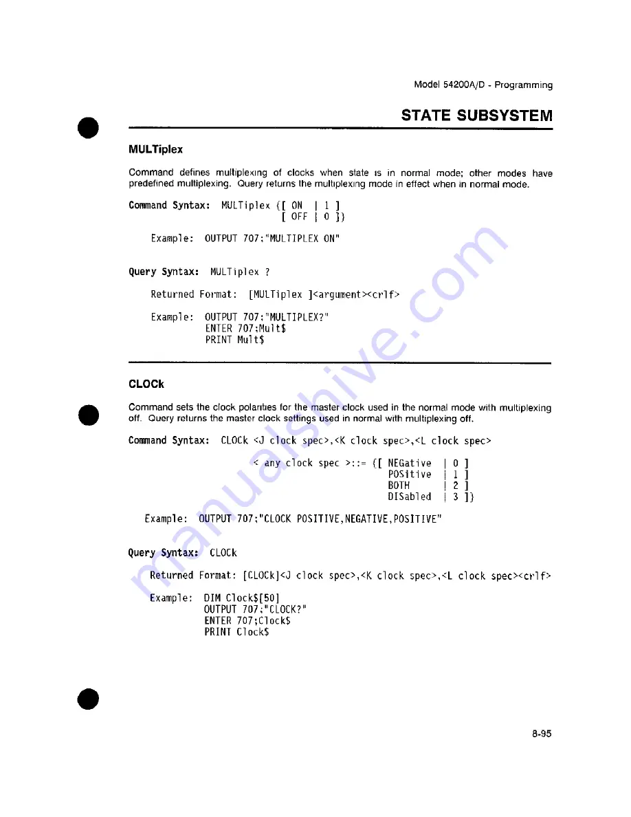 HP 54200A Operating Manual Download Page 210