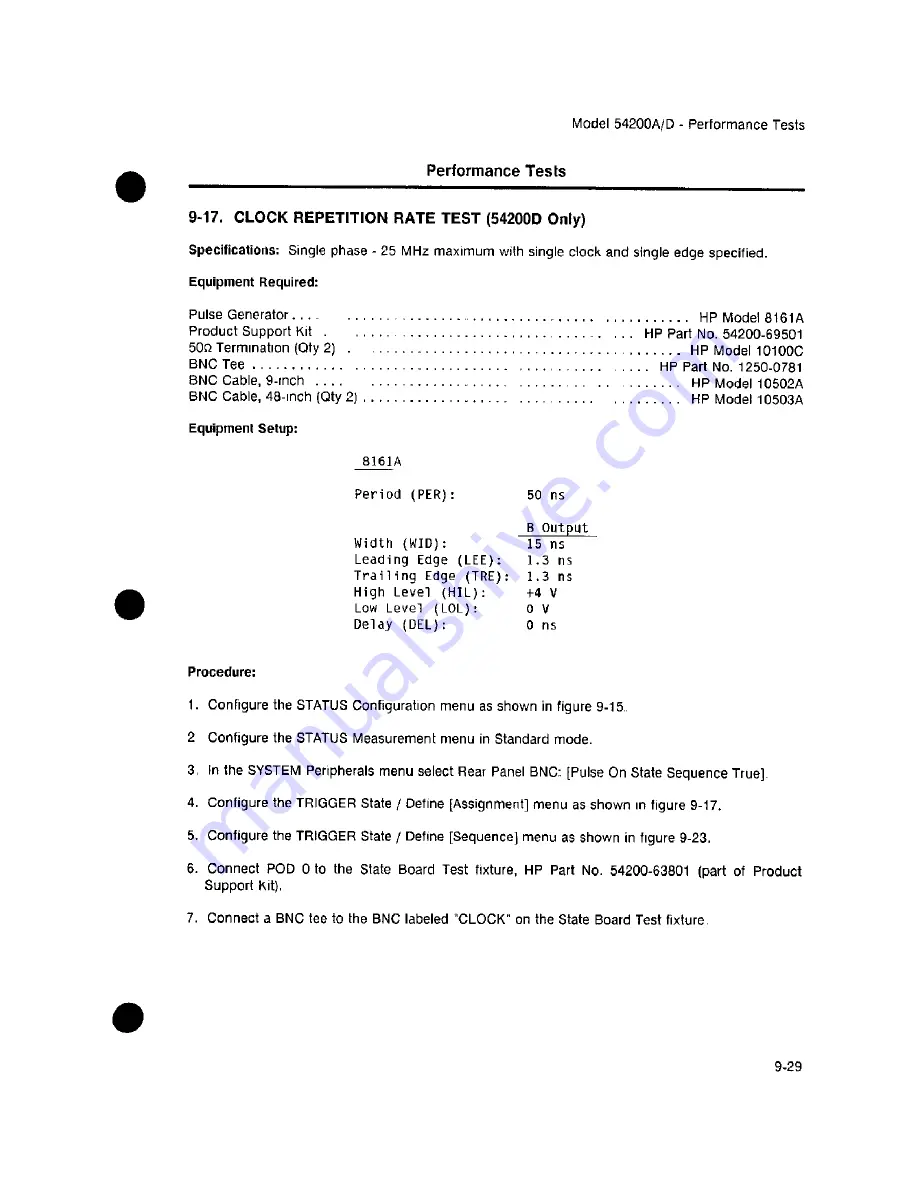 HP 54200A Operating Manual Download Page 281