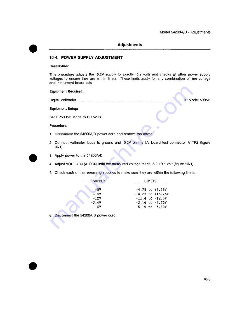 HP 54200A Operating Manual Download Page 296