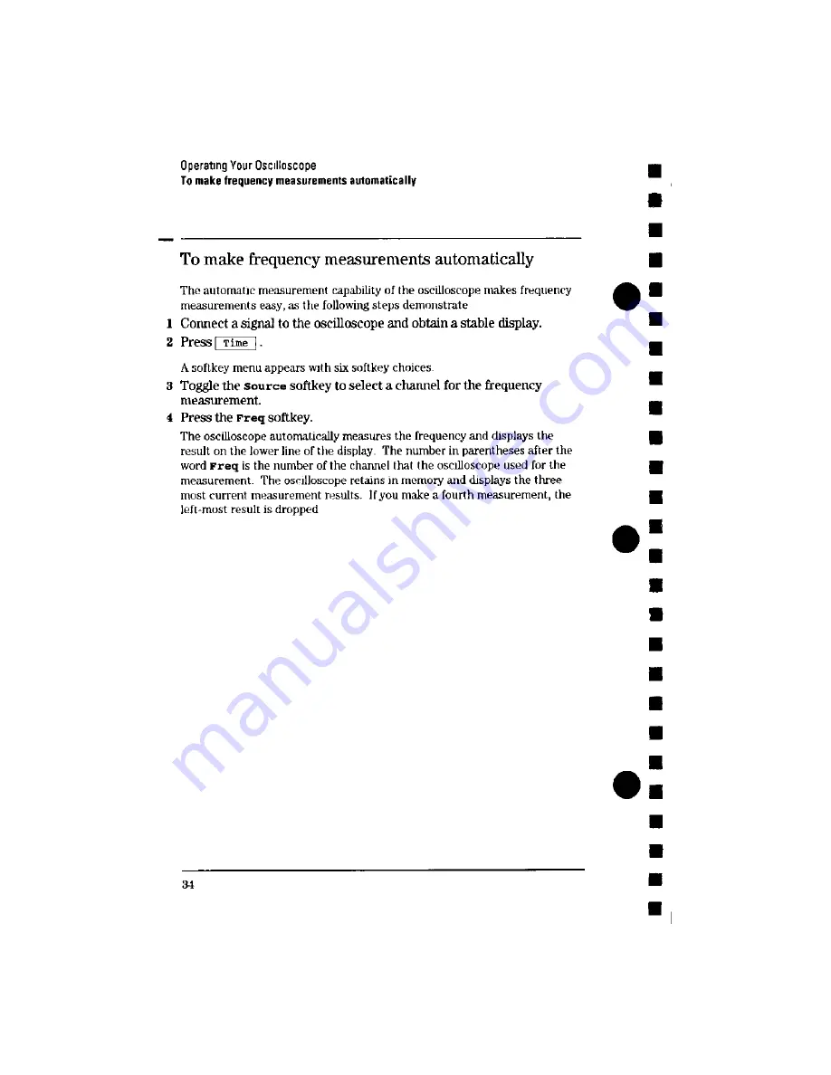 HP 54600 Series User'S And Service Manual Download Page 35