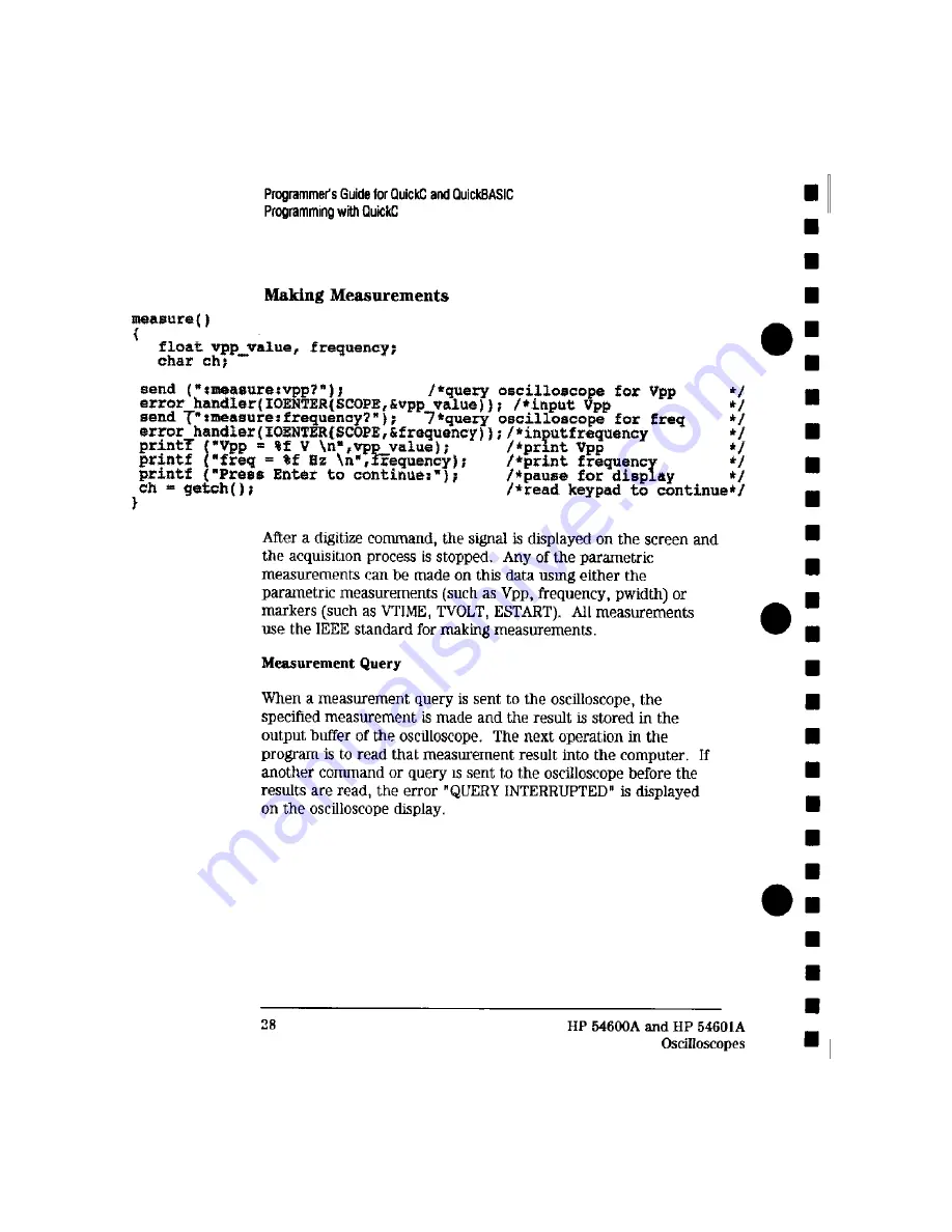 HP 54600 Series User'S And Service Manual Download Page 176