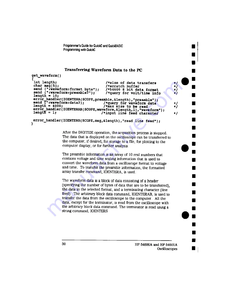 HP 54600 Series User'S And Service Manual Download Page 178