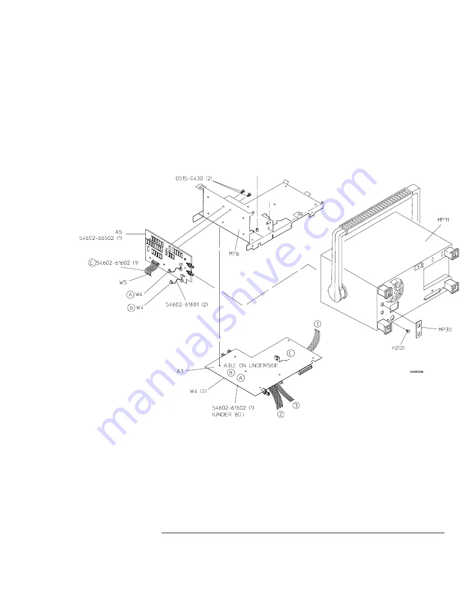 HP 54645A User'S And Service Manual Download Page 257