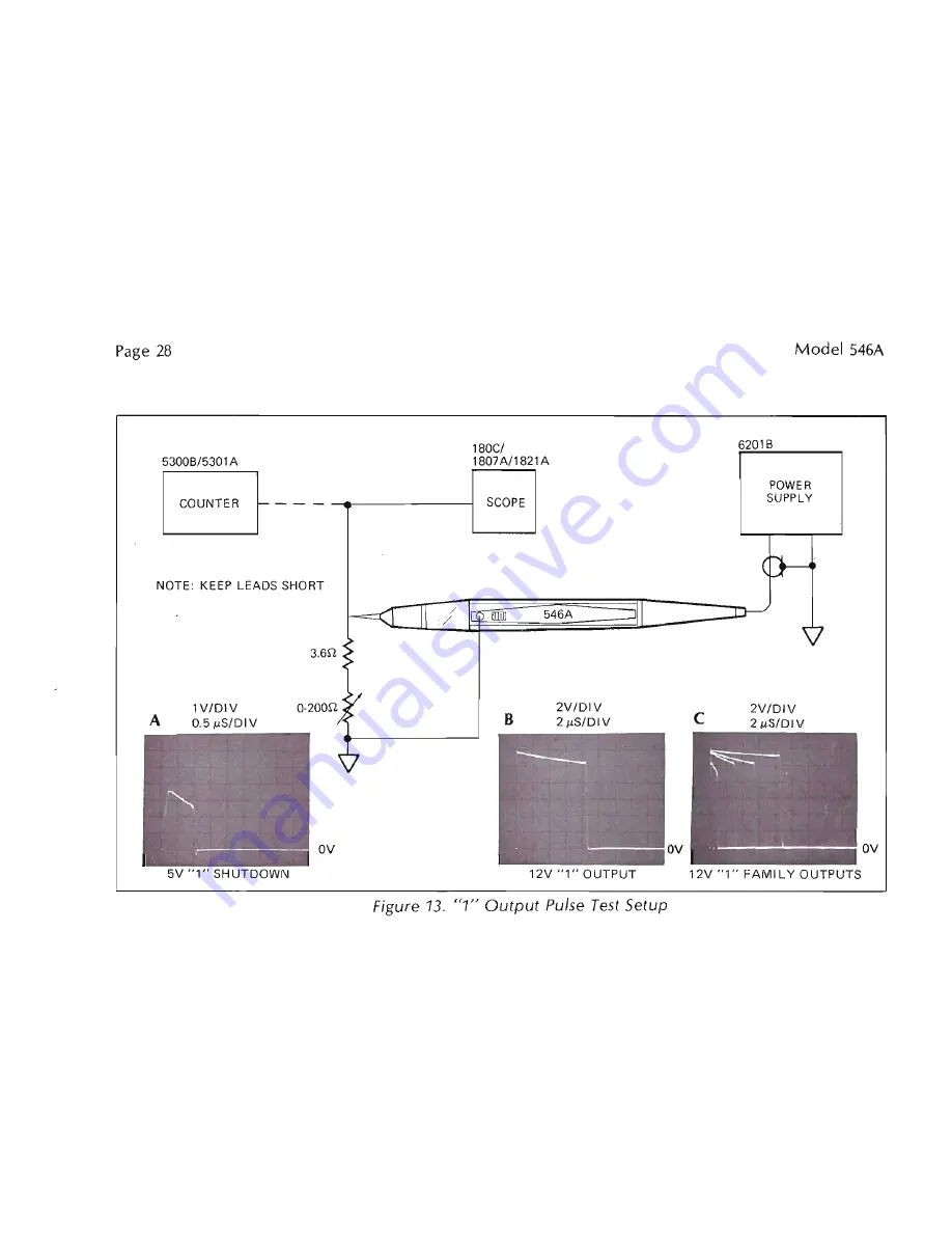 HP 546A Logic Pulser Operating And Service Manual Download Page 38