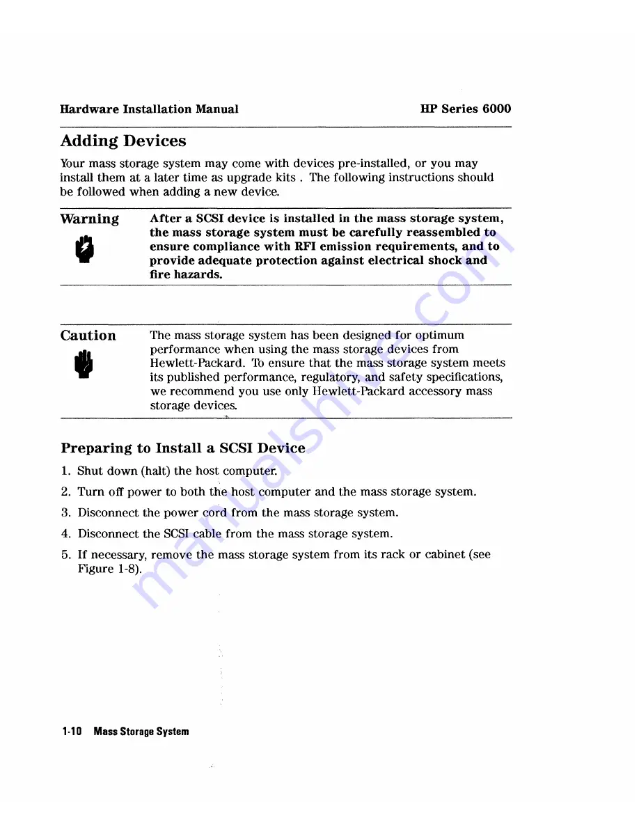 HP 6000 SERIES Hardware Installation Manual Download Page 20