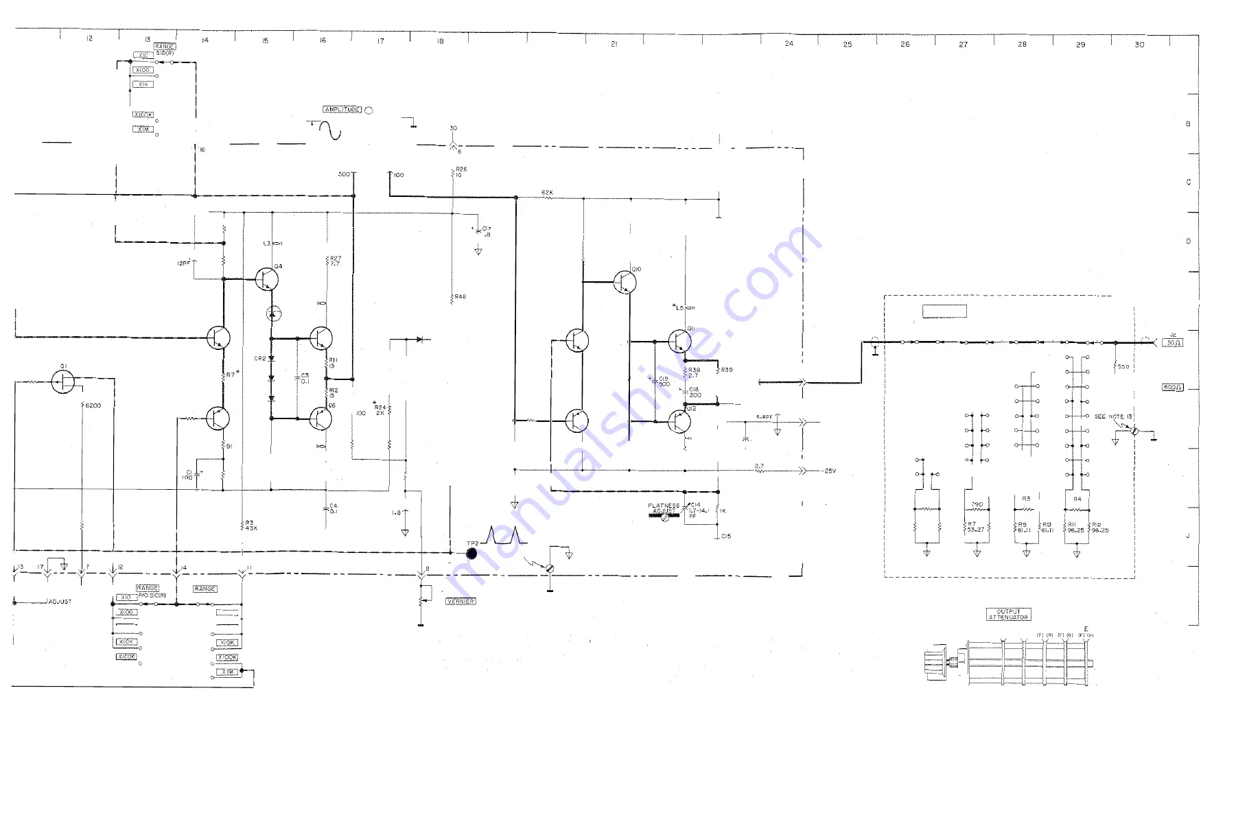 HP 652A Operating And Service Manual Download Page 50