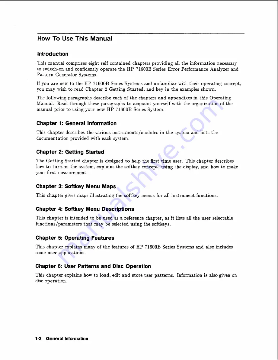 HP 71600-90004 Operating Manual Download Page 22