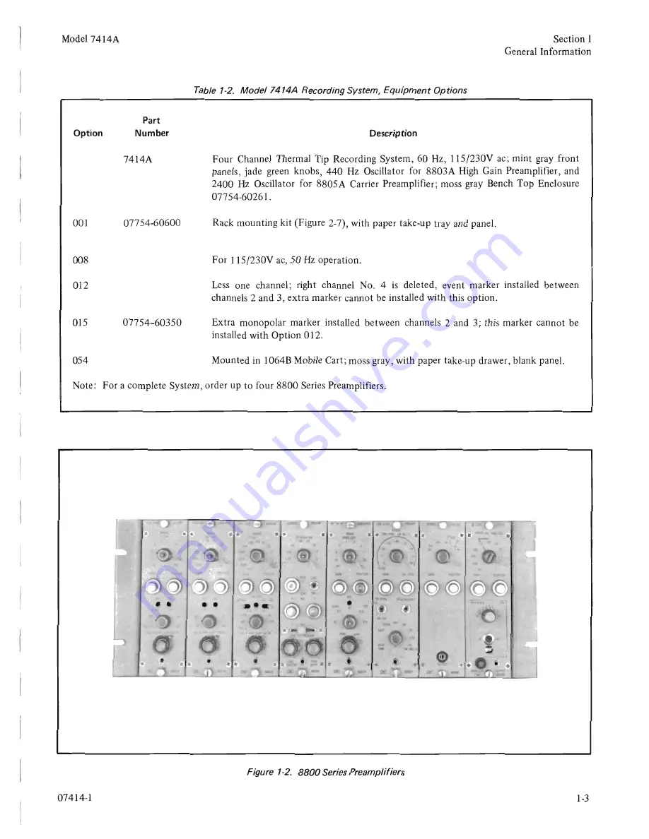 HP 7414A Operating And Service Manual Download Page 12