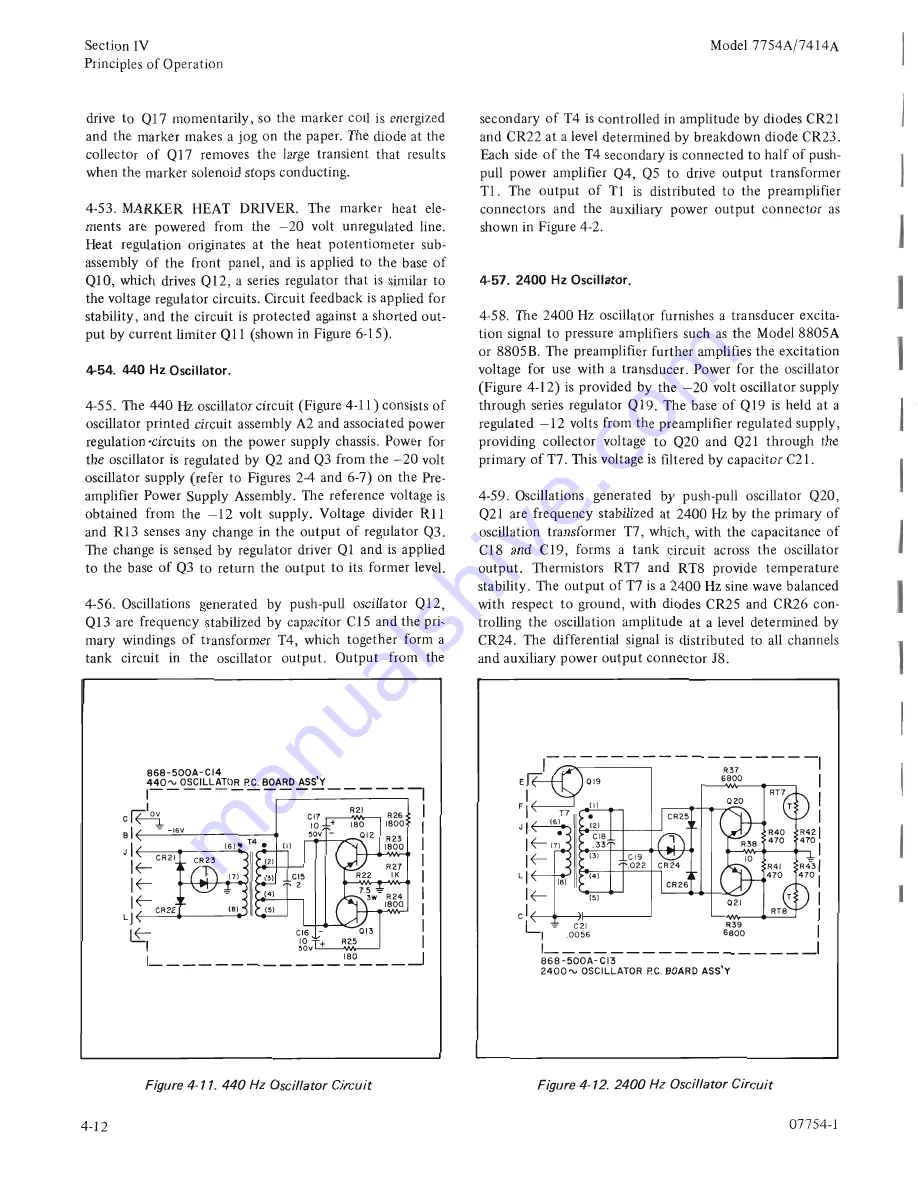 HP 7414A Operating And Service Manual Download Page 34