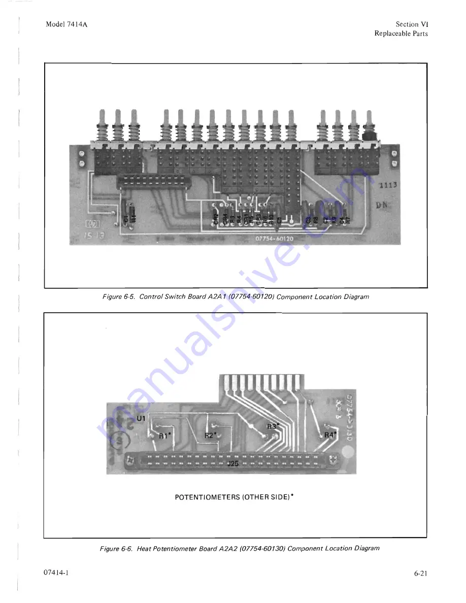 HP 7414A Operating And Service Manual Download Page 93