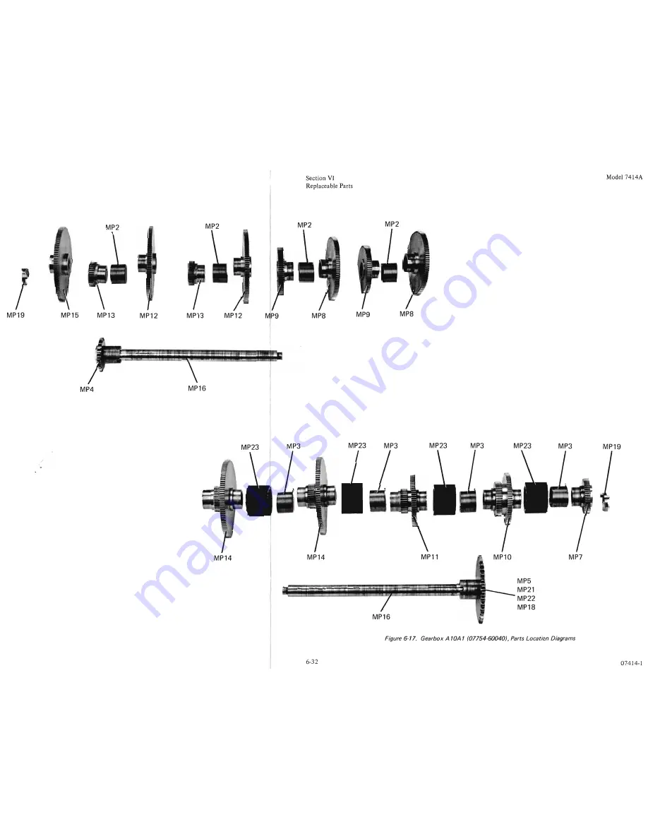 HP 7414A Operating And Service Manual Download Page 106