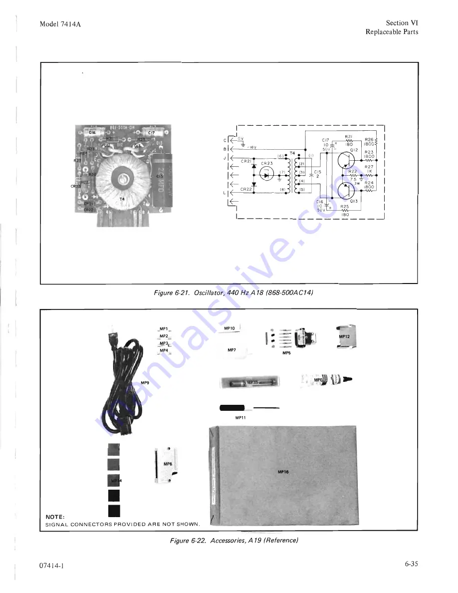 HP 7414A Operating And Service Manual Download Page 109