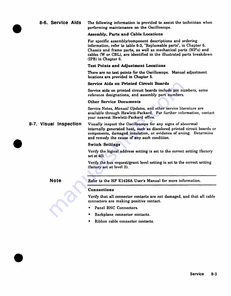 HP 75000 SERIES C Service Manual Download Page 78