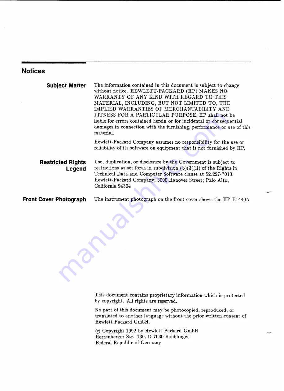 HP 75000 SERIES C User Manual Download Page 3