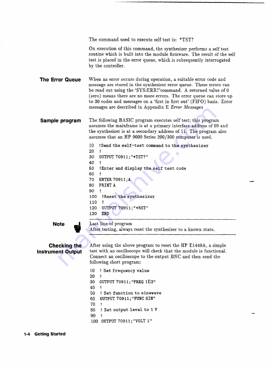 HP 75000 SERIES C User Manual Download Page 22