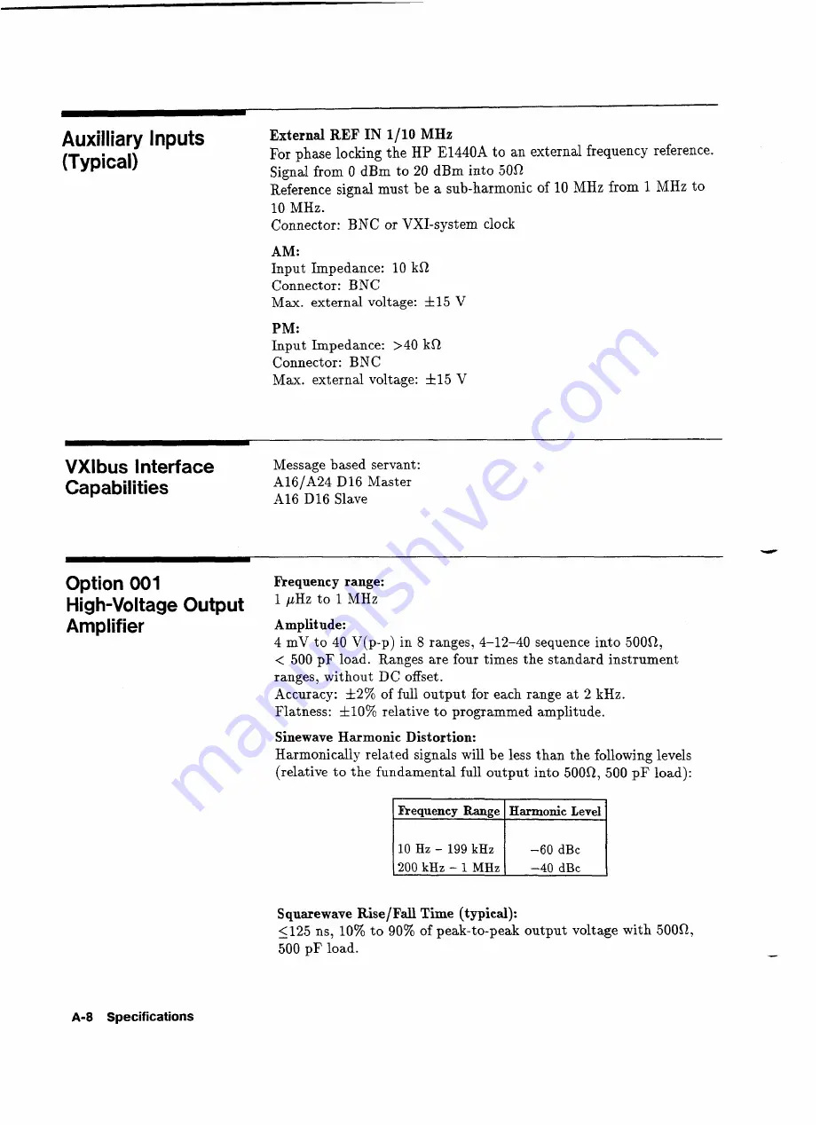 HP 75000 SERIES C User Manual Download Page 118