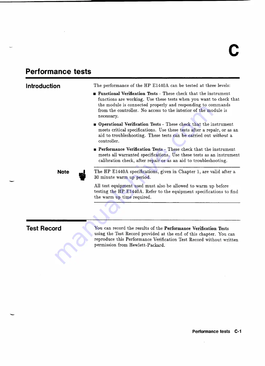 HP 75000 SERIES C User Manual Download Page 125