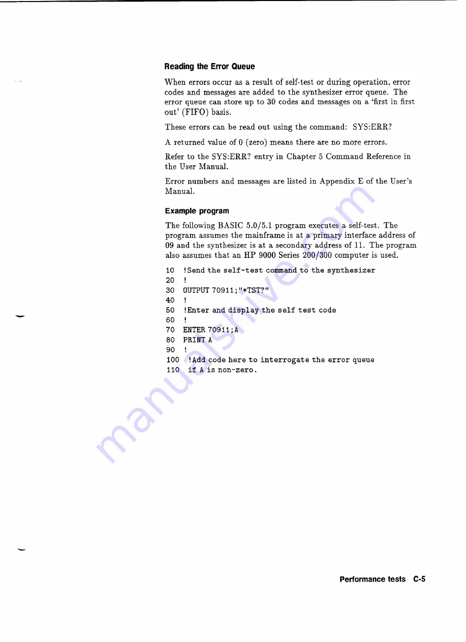 HP 75000 SERIES C User Manual Download Page 129