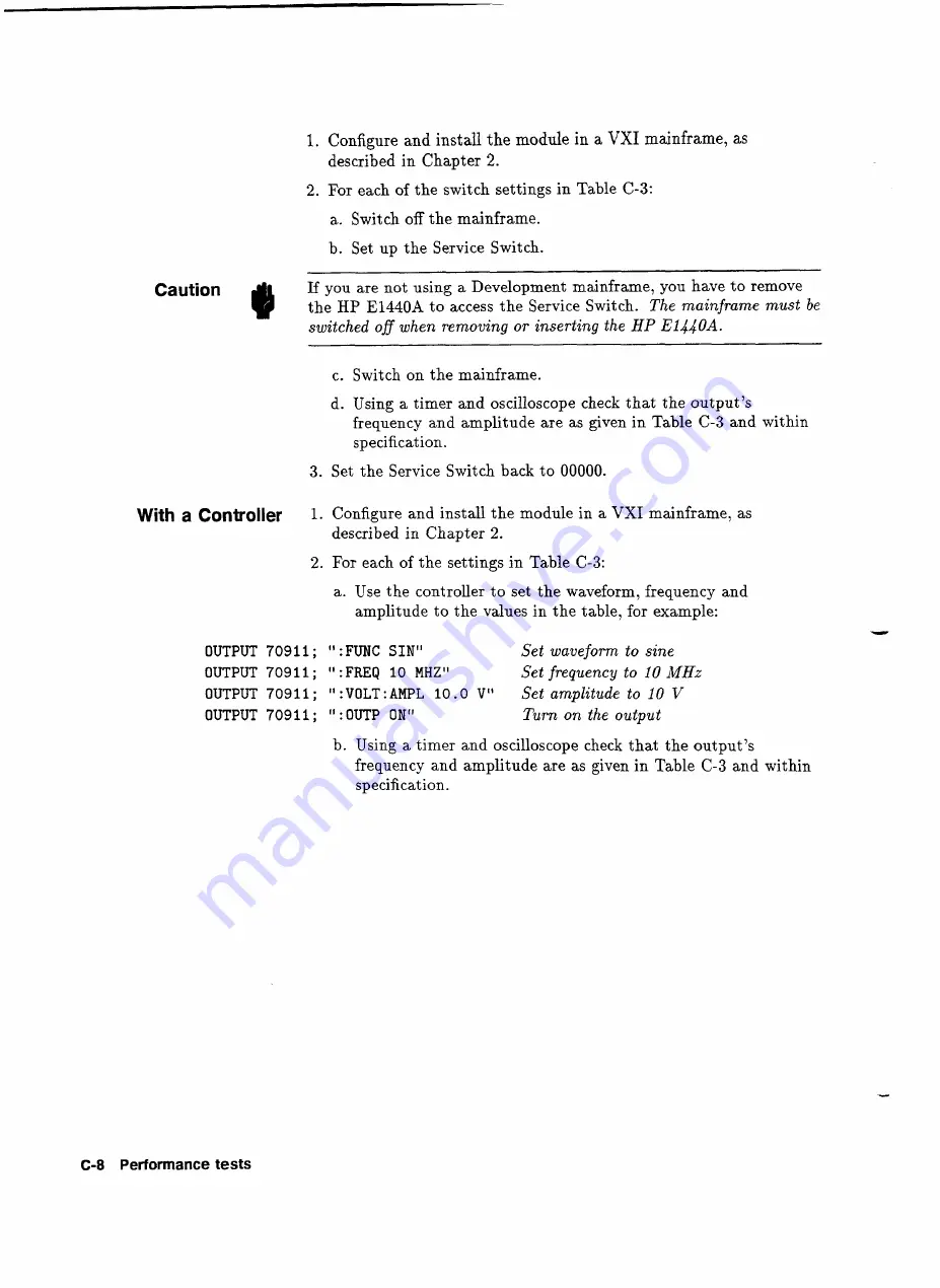 HP 75000 SERIES C User Manual Download Page 132