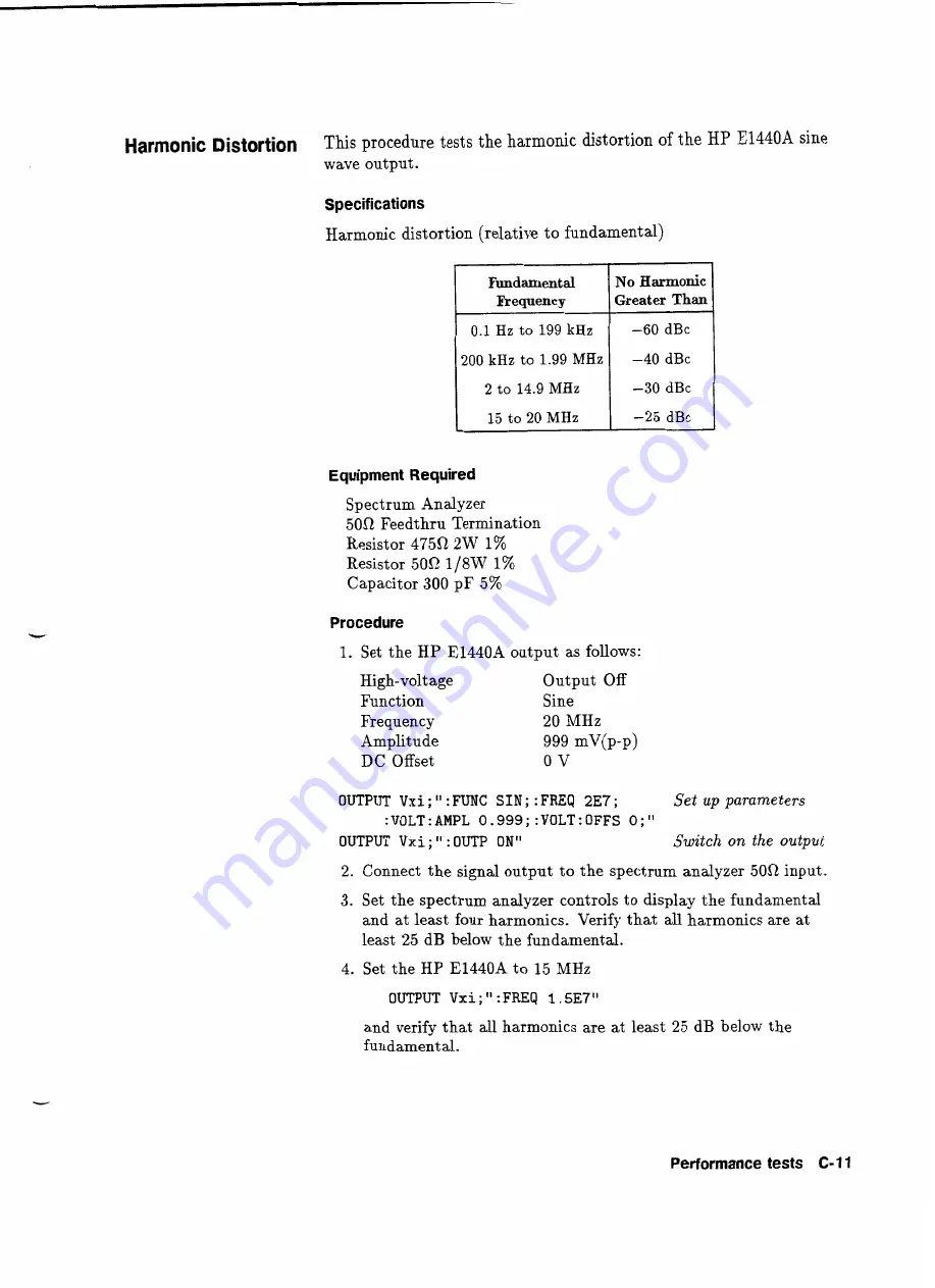 HP 75000 SERIES C User Manual Download Page 135