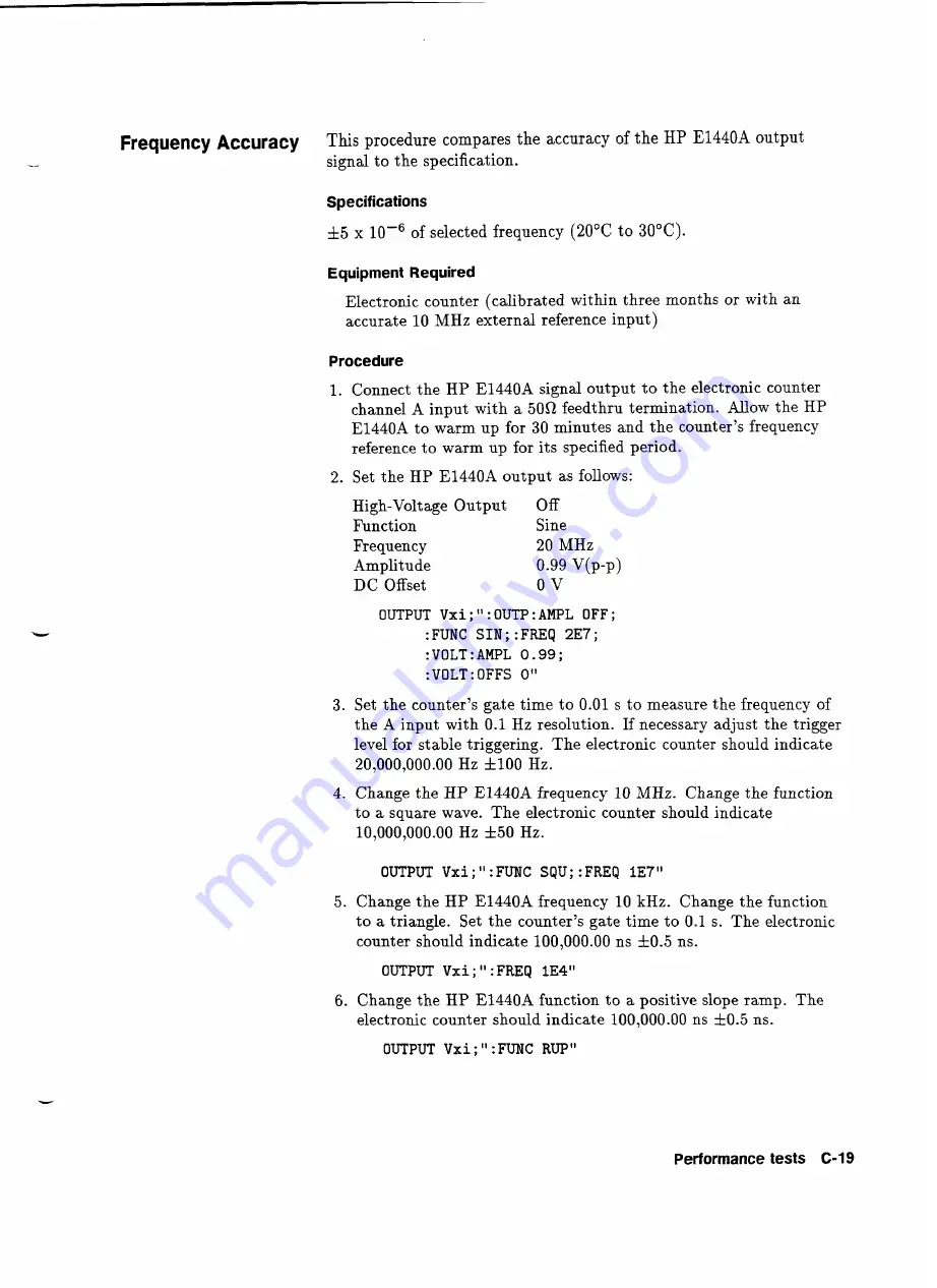 HP 75000 SERIES C User Manual Download Page 143