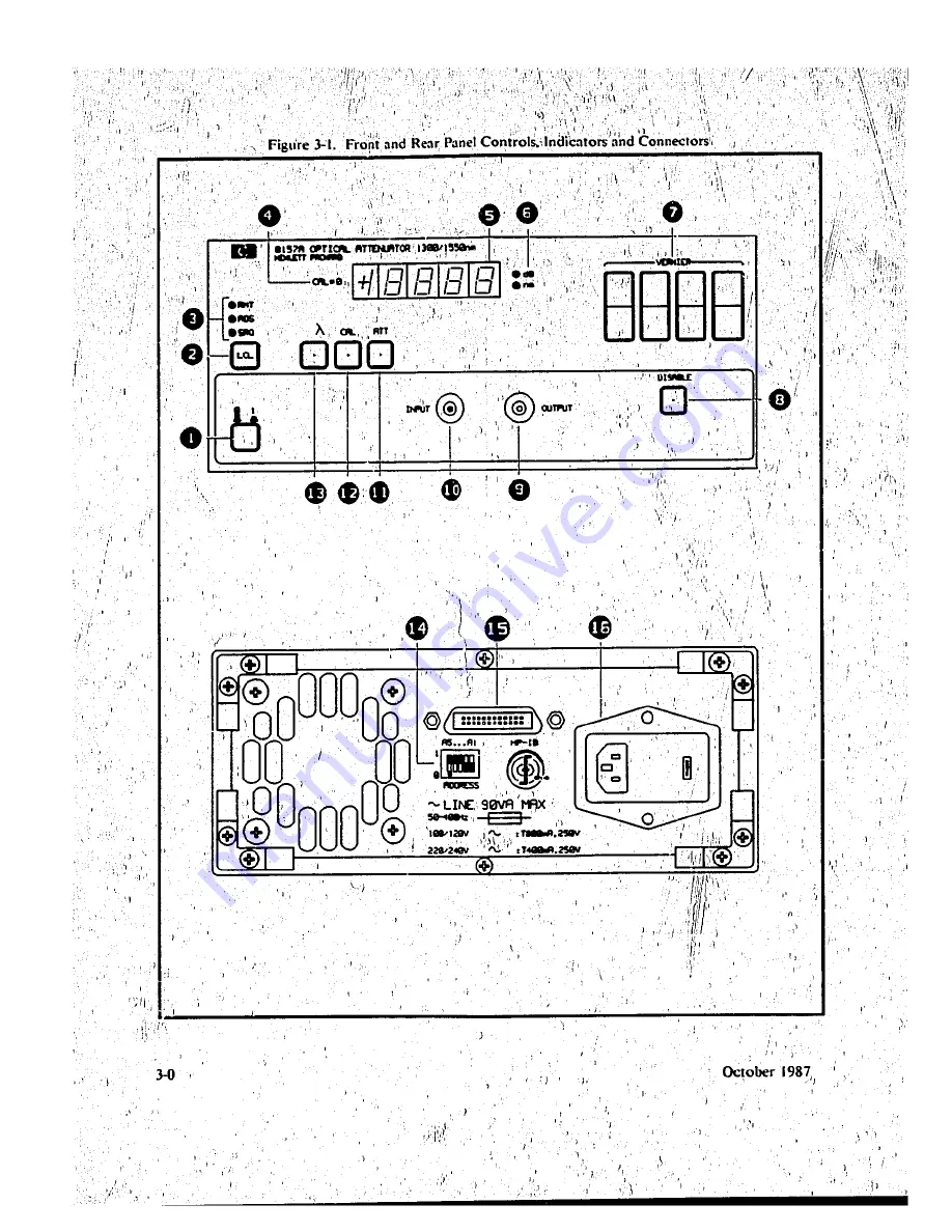 HP 8157A Operating And Service Manual Download Page 17