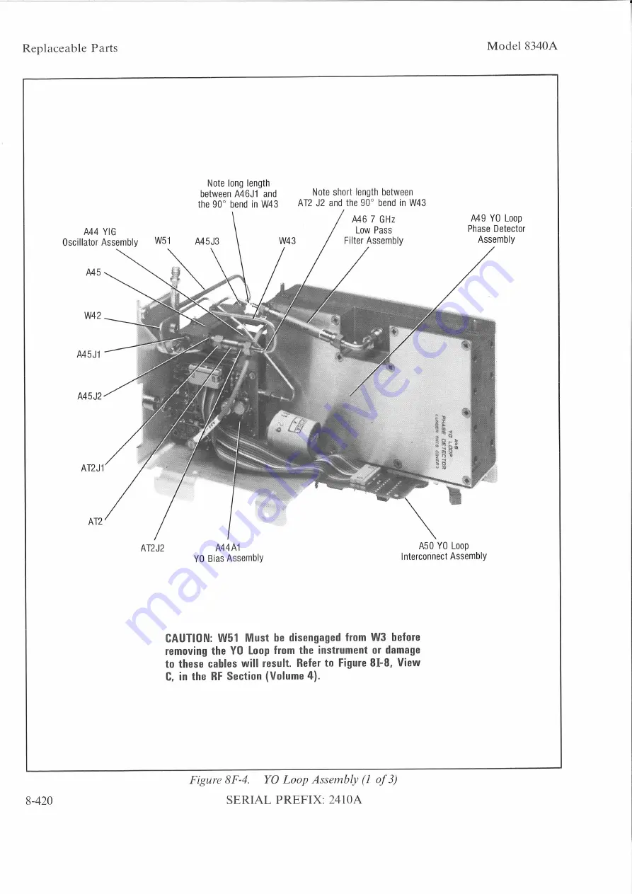 HP 8340A Service Manual Download Page 323