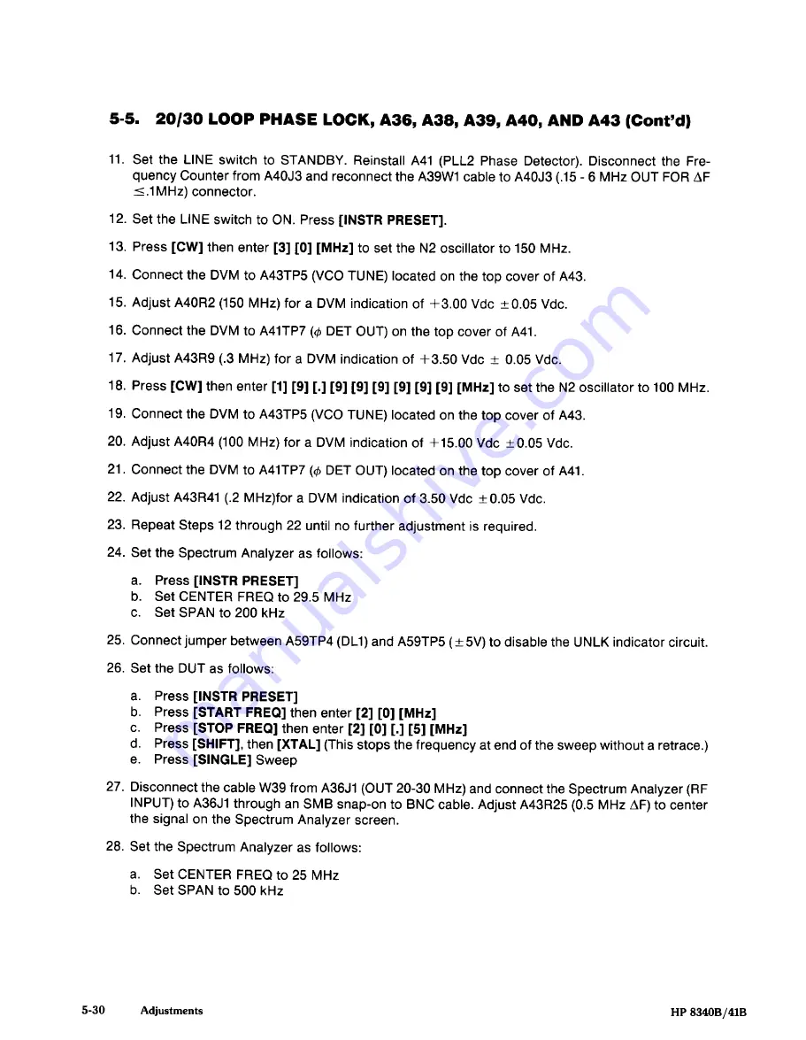 HP 8340b Manual Download Page 141