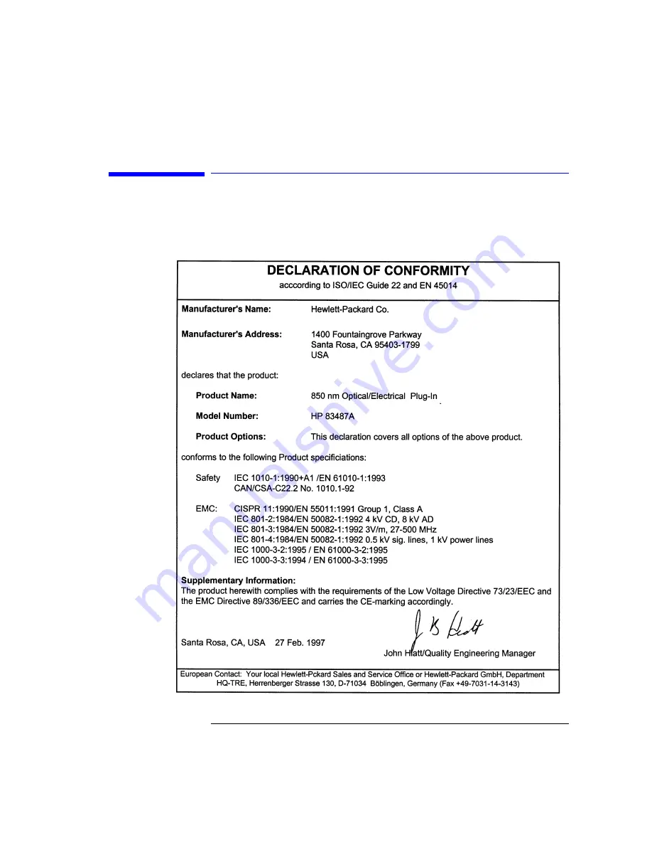 HP 83487A User Manual Download Page 67