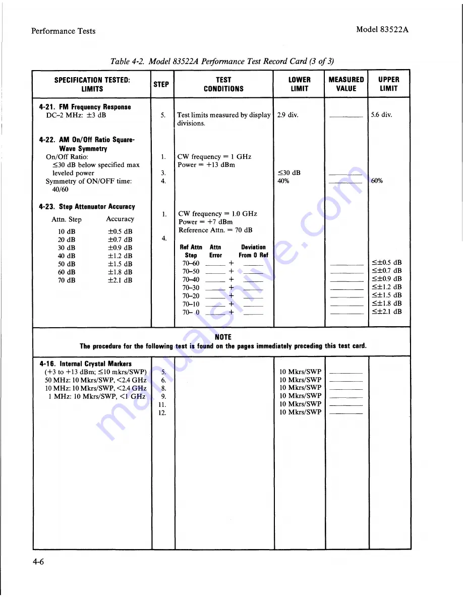 HP 83522A Скачать руководство пользователя страница 48