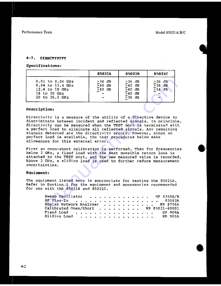 HP 85021 A Скачать руководство пользователя страница 28