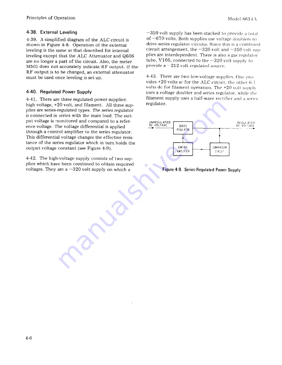 HP 8614A Operating And Service Manual Download Page 27