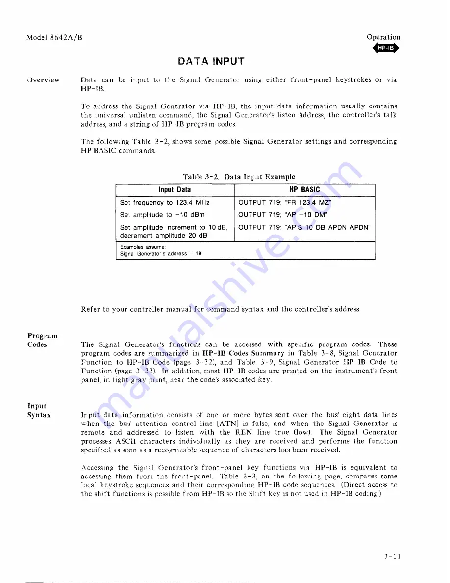 HP 8642A Скачать руководство пользователя страница 43