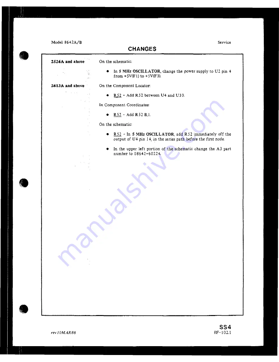 HP 8642A Operating Manual Download Page 350