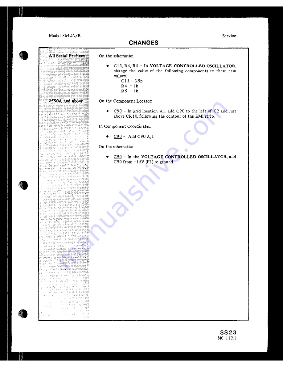 HP 8642A Operating Manual Download Page 587