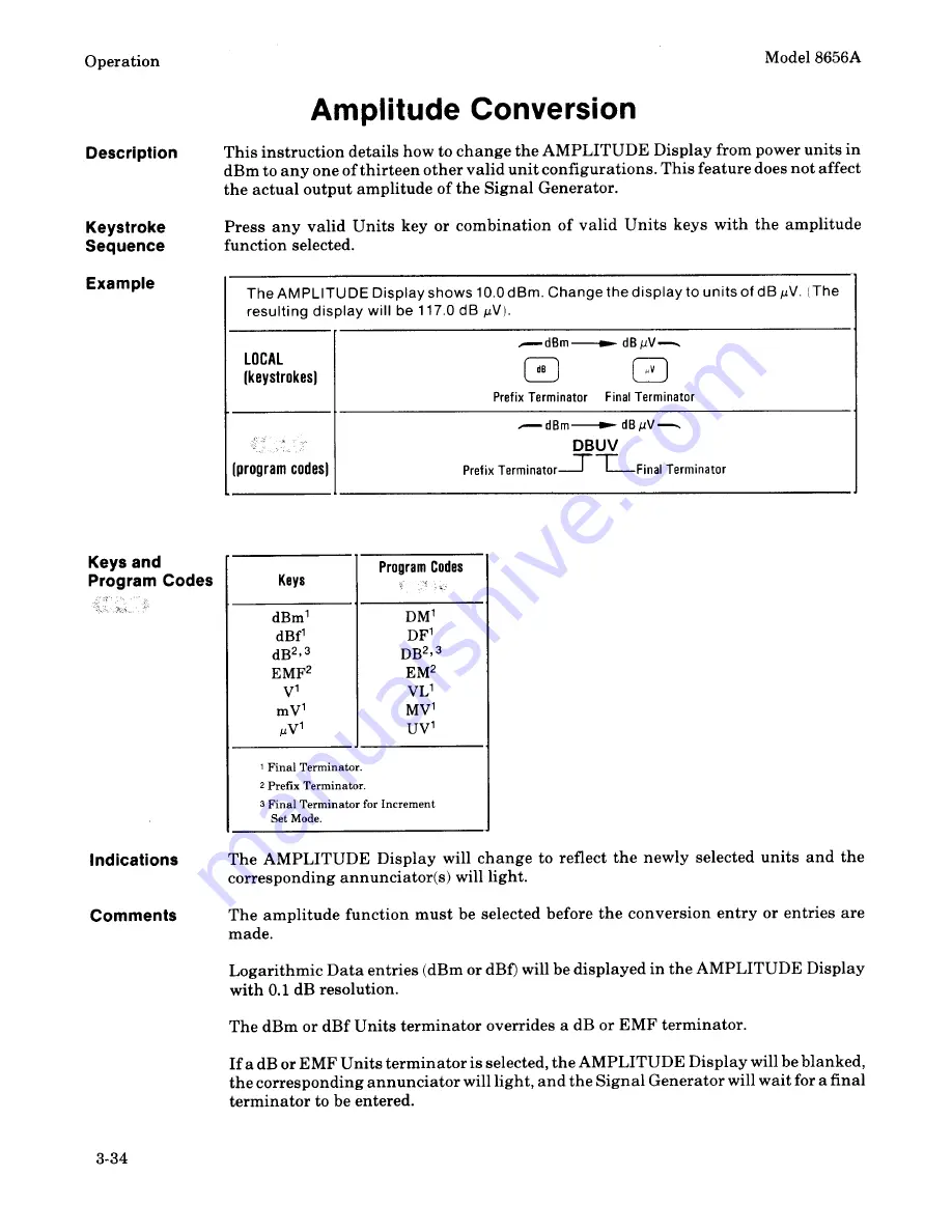 HP 8656A Operating And Service Manual Download Page 68