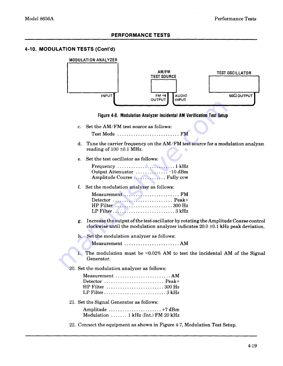 HP 8656A Operating And Service Manual Download Page 116