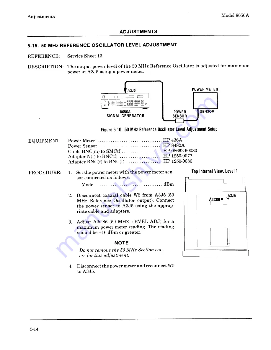 HP 8656A Скачать руководство пользователя страница 137