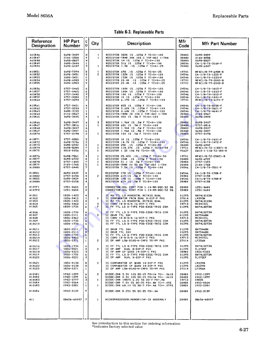 HP 8656A Скачать руководство пользователя страница 179