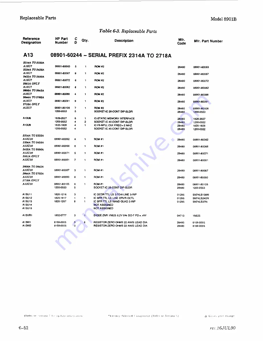 HP 8901B Service Manual Download Page 57